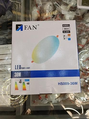 eurolux: LED панель FAN HS009-36W - Тип: LED Panel Light - Мощность: 36 Вт - — 1