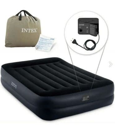 матрас кровать интекс: Двуспальная надувная кровать с подголовником серии Dura Beam - это — 1