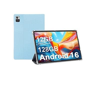 вертикальная мышь: Планшет, память 128 ГБ, 10" - 11", Wi-Fi, Новый, Классический цвет - Голубой — 3