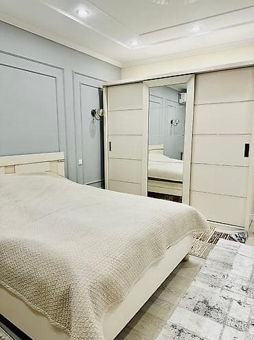 Хозтовары: Спальный гарнитур, Б/у, Двуспальная кровать, Шкаф, Самовывоз, цвет - Белый — 2