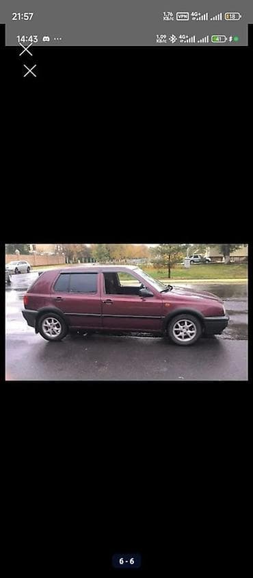 Volkswagen: Volkswagen Golf: 1993 г., 1.8 л, Ручные, Бензин, Хэтчбэк — 5