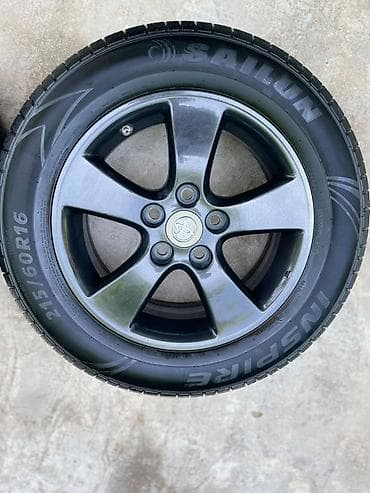 Колеса в сборе 215 / 60 / R 16, Лето, Б/у, Комплект, Легковые, Литые, отверстий - 5 — 6