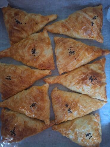 Кургаткычтар: Магазиндерге заказ алабыз. Самса из слоёного теста - Треугольные — 10