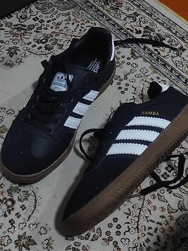 Adidas Samba — классические кроссовки/кеды в чёрно‑белой расцветке с — 2