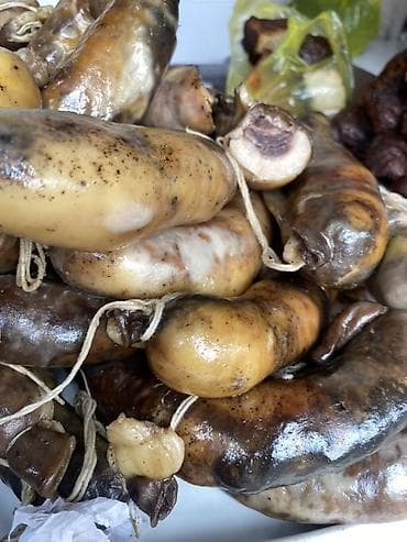 топленый жир: Домашние мясные деликатесы - Копчёный курдюк два вида крупными — 3