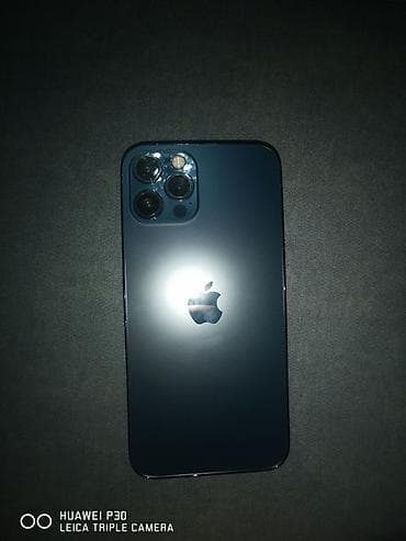 IPhone 12 Pro, Б/у, 128 ГБ, Pacific Blue, Кабель, 82 %