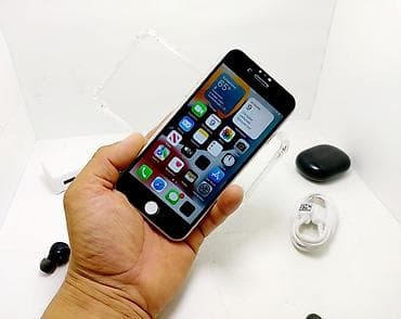 iphone 8s plus: IPhone 7, Б/у, 128 ГБ, Серебристый, Наушники, Зарядное устройство, Защитное стекло, 100 % — 7