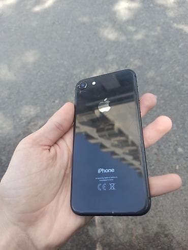 IPhone SE 2020, Б/у, 64 ГБ, Space Gray, Кабель, 80 %
