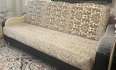 кровати диваны: Прямой диван, Б/у — 2