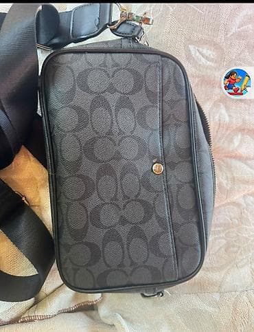 Сумки: Сумка через плечо COACH - Материал: фирменное покрытие Signature — 2