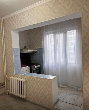 квартира рынок аламидин: 1 комната, 35 м², 105 серия, 5 этаж, Косметический ремонт — 4