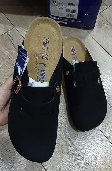 ecco 42: Мужские сандалии, 45, Birkenstock, Новый, цвет - Черный, Самовывоз — 1