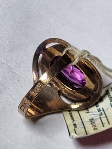 Аксессуары: СЕРЕБРЯНЫЙ ПЕРСТЕНЬ СССР 875 ПРОБА ЗВЕЗДА СЕРП И МОЛОТ И ЗАВОД — 2