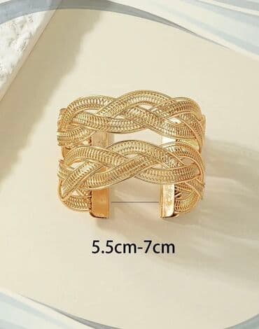 свадебные платья для покрытых: Браслет “цепь” золотистого цвета - Дизайн: крупные звенья-«якорная — 11