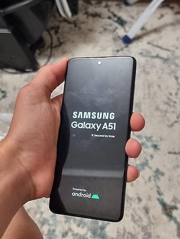 Samsung Galaxy A51, Б/у, 64 ГБ, цвет - Черный, 2 SIM