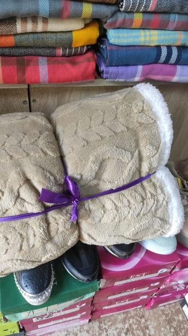 покрывало плед: Плед, Новый, Все сезоны, Двусторонний, Плюшевый — 5