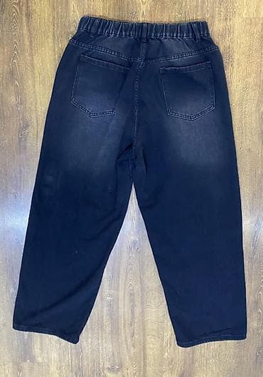 mind error jeans: Джинсы, Бэгги, Средняя талия, Вареные, L — 1