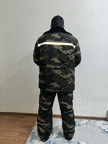 теплые вещи: Зимний утеплённый костюм «камыш/лес» (куртка + брюки) - Назначение — 2