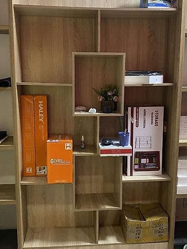 стеллаж ikea: Книжная полка, ЛДСП, Напольная — 5