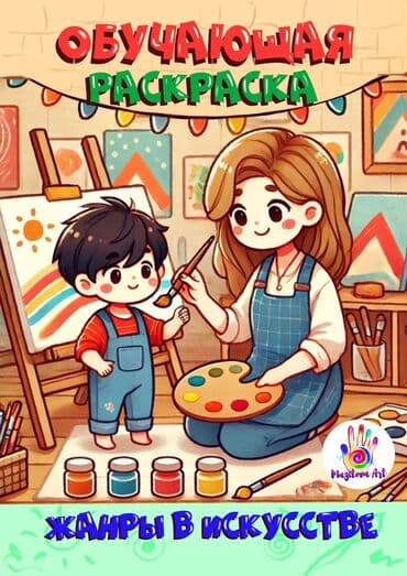 электро машинка для детей: Раскраска Авторская,обучающая раскраска "Жанры в искусстве"от 10 лет — 1