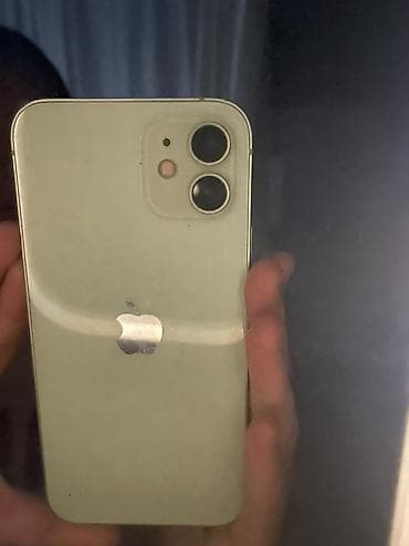 IPhone 12, Б/у, 128 ГБ, Голубой, Чехол, 79 % — 3