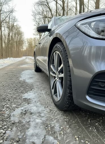 авто ру шины и диски б у: Шины 225 / 45 / R 17, Зима, Б/у, Комплект, Легковые, Германия, Continental — 1