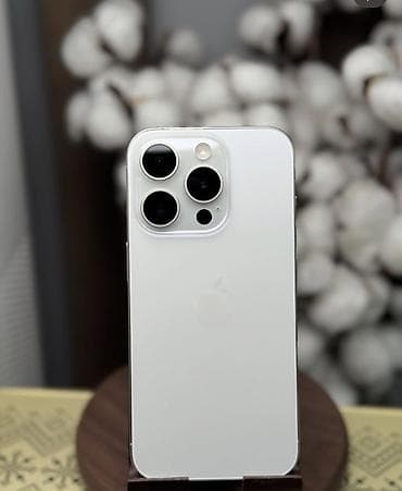 купить айфон 15 про макс: IPhone 15 Pro, Б/у, 256 ГБ, Серебристый, Чехол, 87 % — 3