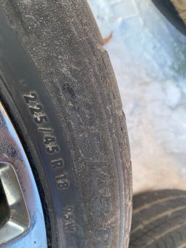 bbs rs: Дөңгөлөктөр монтажда 225 / 45 / R 18, All-season, Колдонулган, Комплект, Жеңил унаалар, Куйма, тешиктери - 5 — 3