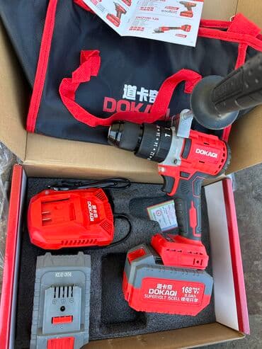 электро отвёртка: Шуруповерт дрель DOKAGI Оригинал Без щеточный Патрон 13 мм — 1