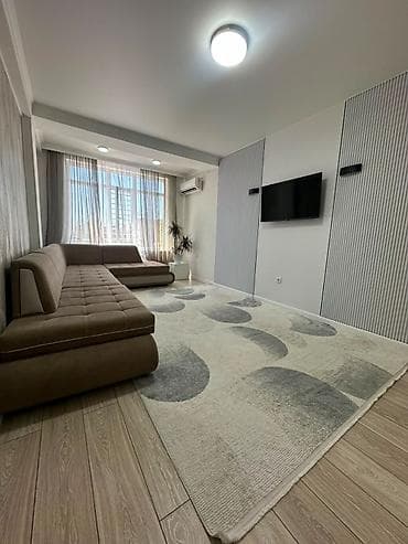 Батирлер: 1 бөлмө, 54 м², Аламедин-1 мкр 106-серия жакшыртылган, 4 кабат, Жаңы ремонт — 1