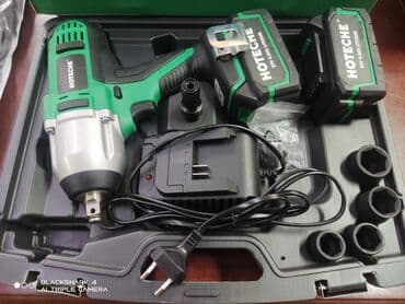 инструменты для электрика: Инструмент аккумуляторный HOTECHE Гайковёрт ударный. 20v. 4ah — 2