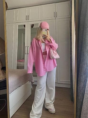 Белая рубашка с асимметричной застёжкой. НЕОБЫЧНЫЙ ДИЗАЙН -