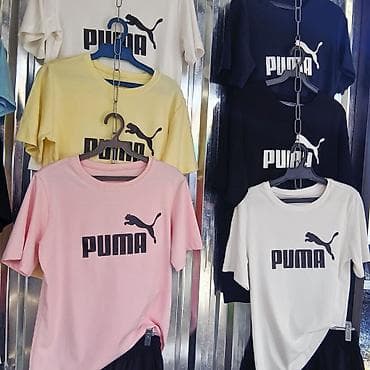tech flece: Футболки с логотипом PUMA - Универсальная базовая модель с круглый — 2