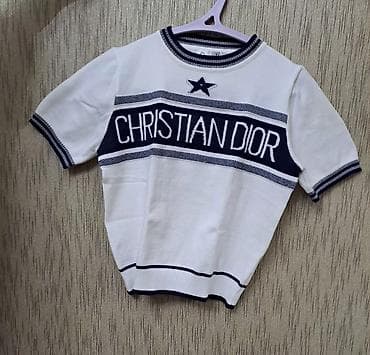 dior куртка: Футболка с коротким рукавом Christian Dior (реплика) - Трикотажная — 3