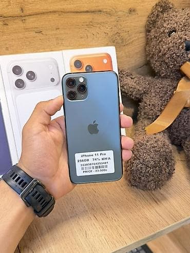 IPhone 11 Pro, Б/у, 256 ГБ, Matte Midnight Green, Коробка, В рассрочку, 74 %