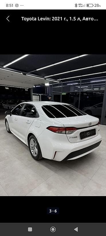 хундай самсунк: Toyota Levin: 2021 г., 1.5 л, Автомат, Бензин, Седан — 3