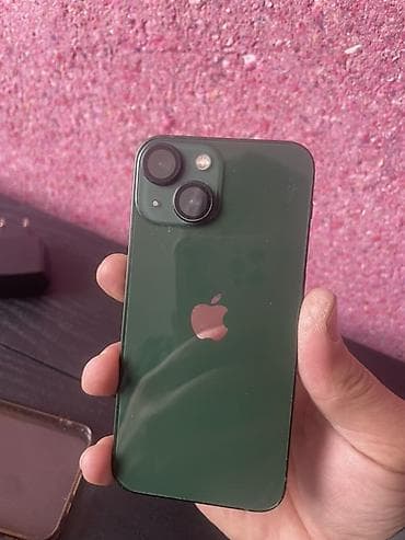 apple tab: IPhone 13, Б/у, Зеленый, Чехол — 1
