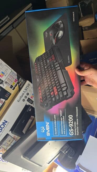 Мониторы: Клавиатура, Sven, Мембранная, Проводное подключение — 1