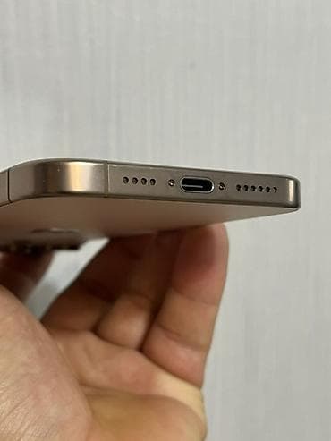 IPhone 16 Pro Max, Б/у, 256 ГБ, Natural Titanium, Кабель, 87 % — 5