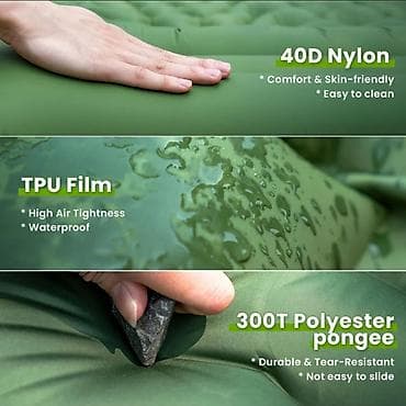 где можно купить раскладушку: Надувной матрас, Новый, Односпальный, Другой бренд, Самовывоз, длина - 193 см — 4