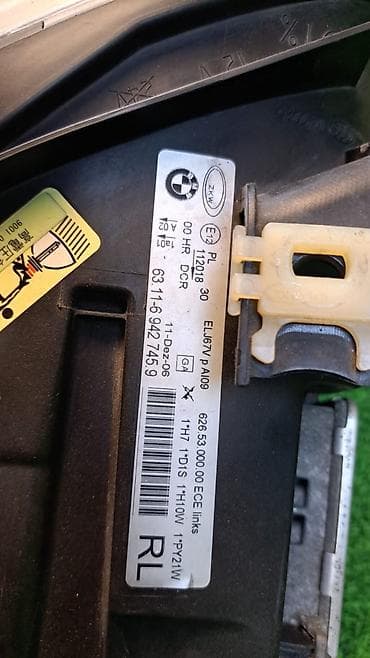 е90: Передняя левая фара BMW 2006 г., Б/у, Оригинал, Германия — 6