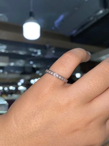 где можно купить обручальные кольца недорого: Кольцо, Проба 925, Женские, Циркон, Новый — 2