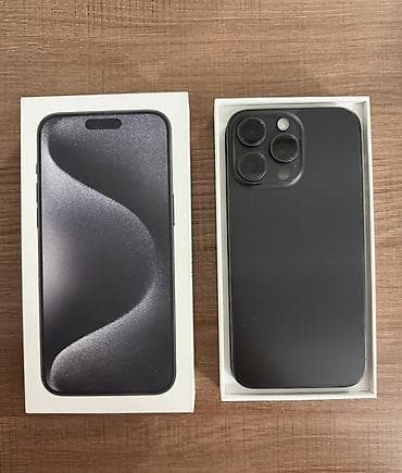 iphone 13 pro max 512gb цена в бишкеке: IPhone 15 Pro, Black Titanium, Коробка — 5
