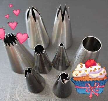 набор кондитера: Отличные кондитерские насадки для создания украшения тортов и — 1