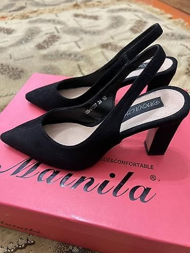 lining 38: Женские туфли-лодочки на каблуке Mainila - Цвет: черный - Материал — 3