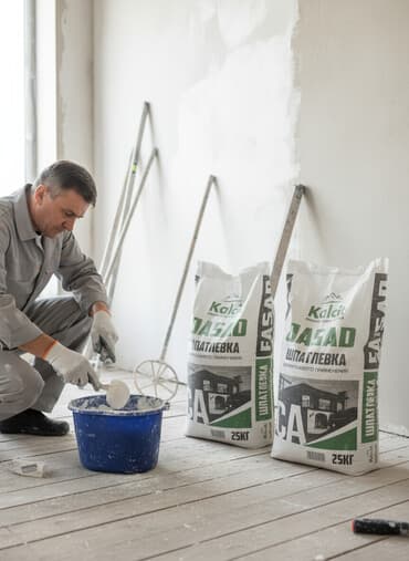 мешках: Шпаклевка Полимерная, Сухая — 1