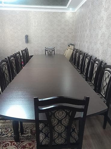 coffee table: Стол и стул для зала, цвет - Коричневый — 2