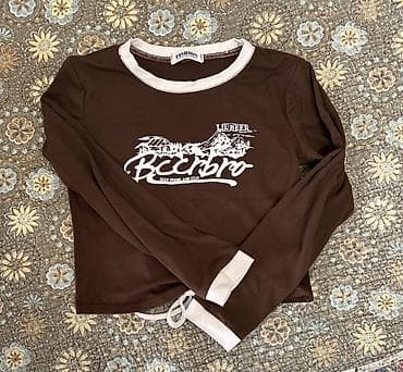 адежда: Набор из 3 женских лонгсливов (укороченный крой). Каждый по 100 сом — 2