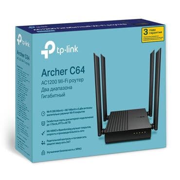вифи: Tp-link гигабитный archer c64 новинка ac1200 wi-fi роутер с mu‑mimo — 2