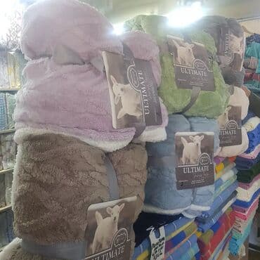 покрывало плед: Плед, Новый, Все сезоны, Двусторонний, Плюшевый — 4